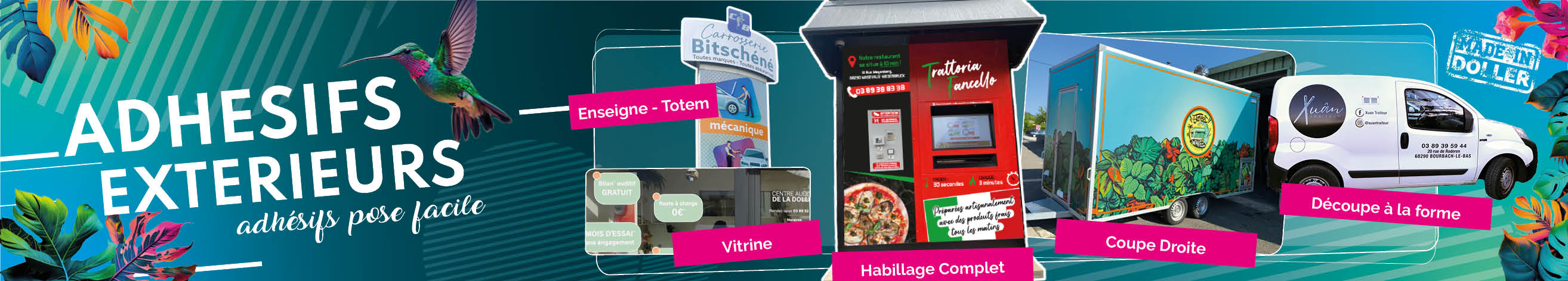 Adhésifs exterieurs